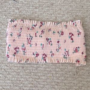 Shirred Bandeau Bikini Top